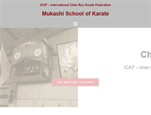 Tablet Screenshot of mukashikarate.com